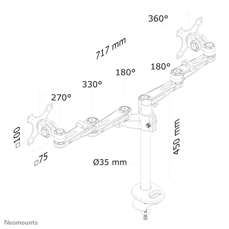 Neomounts monitorarm