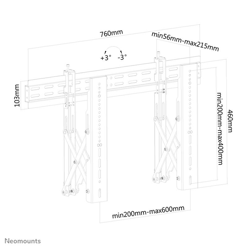 Neomounts videowall steun