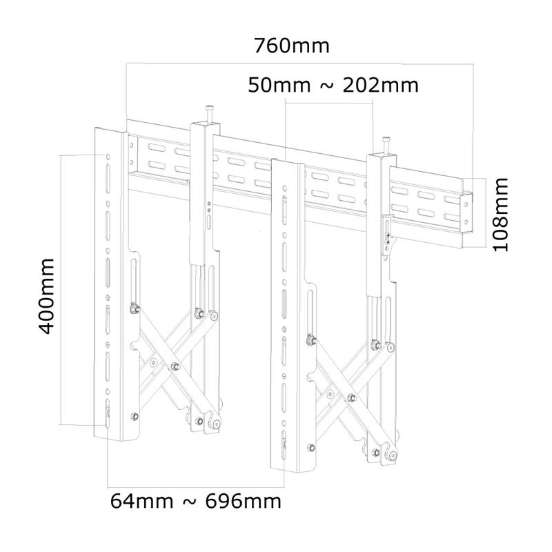 Neomounts videowall steun