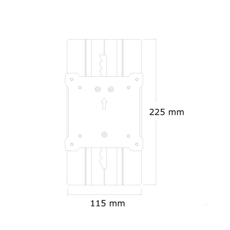 Neomounts hoogteverstelbare adapter