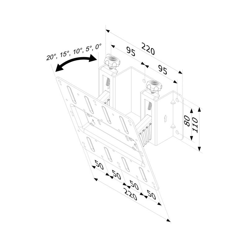 Newstar flatscreen wandsteun