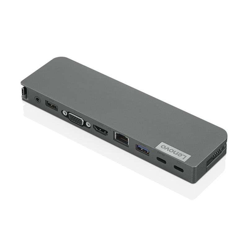 Lenovo USB-C Mini Dock Bedraad USB 3.2 Gen 1 (3.1 Gen 1) Type-C Grijs