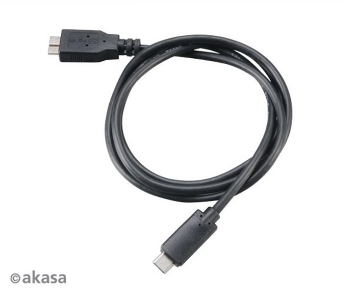 Akasa USB 3 1 Gen2 Cable USB C - Micro USB B 1m *USBCM *MUSBBM