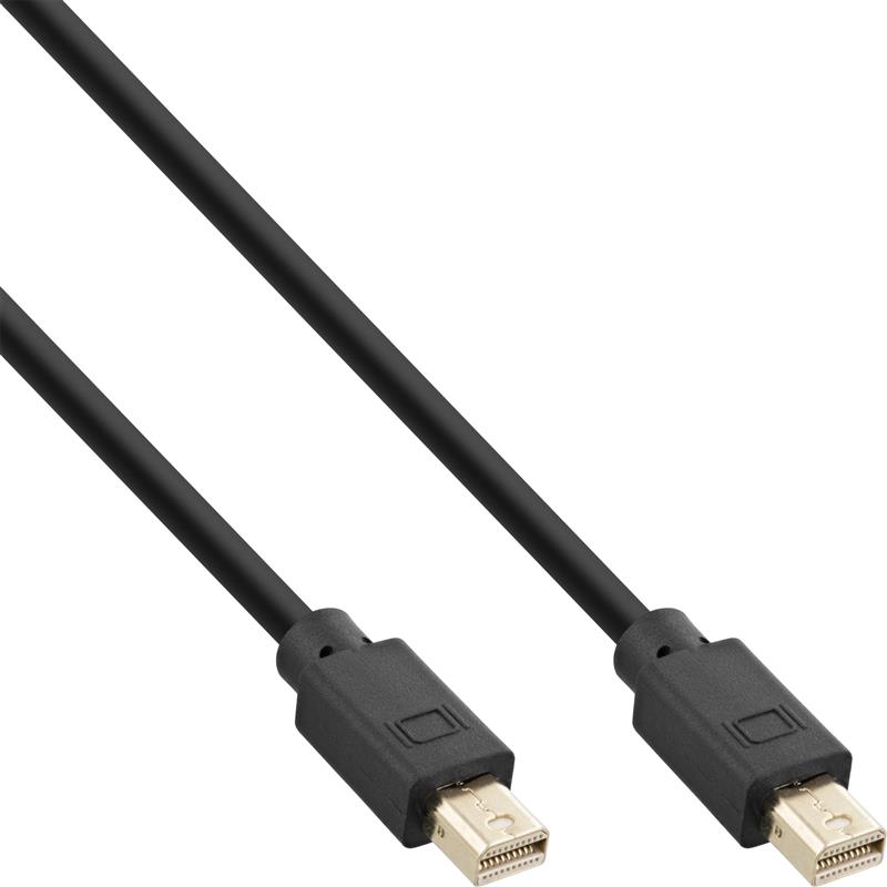 InLine Mini DisplayPort 1 4 Cable M M black gold 2m