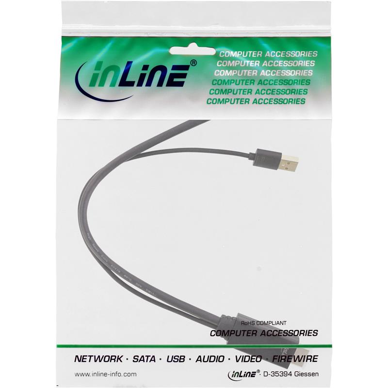 InLine HDMI M to DisplayPort F Converter Cable 4K black gold 0 3m
