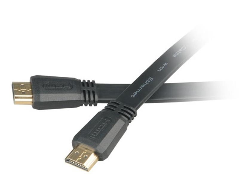 Akasa PROSLIM Sleek and Slim 2M HDMI Cable with gold plate connectors and 3D Ethernet support *HDMIM