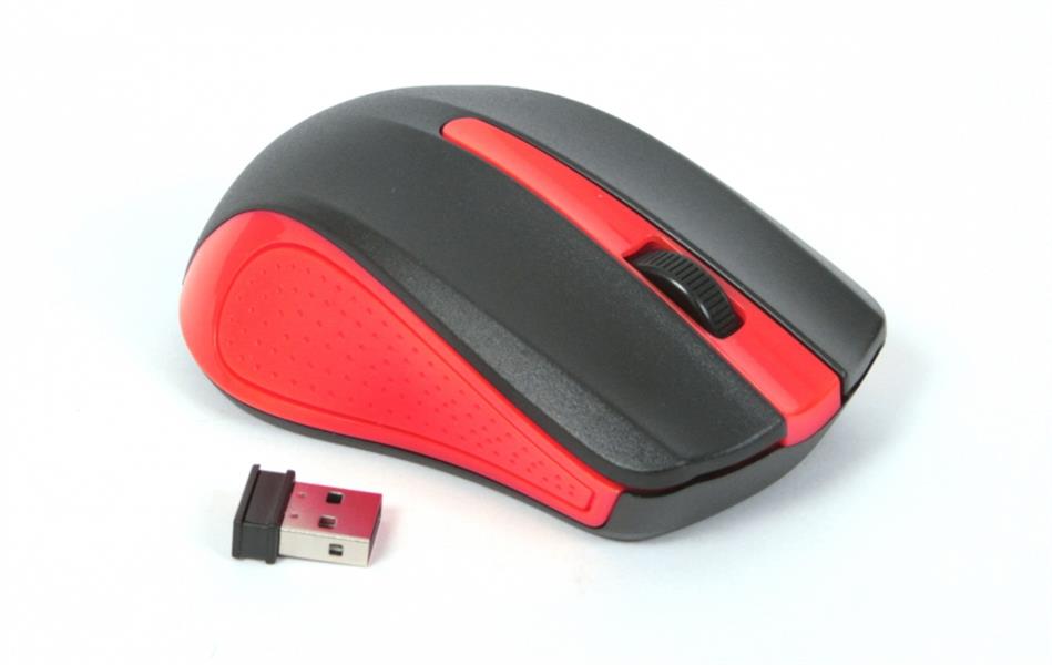 MOUSE OMEGA OM-419 WIRELESS 2 4GHz 1000DPI RED USB