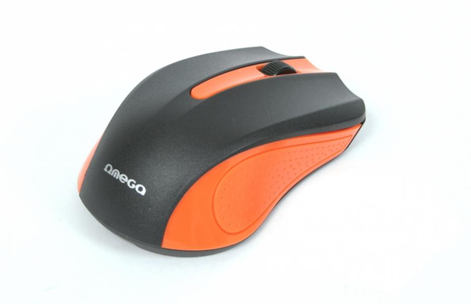 Omega muis OM-05G optisch 1000DPI value line USB 1 25 m oranje