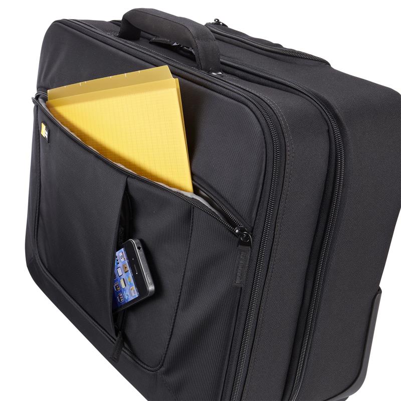 Case Logic Advantage ANR-317 Black notebooktas 43,9 cm (17.3"") Trolleytas Zwart