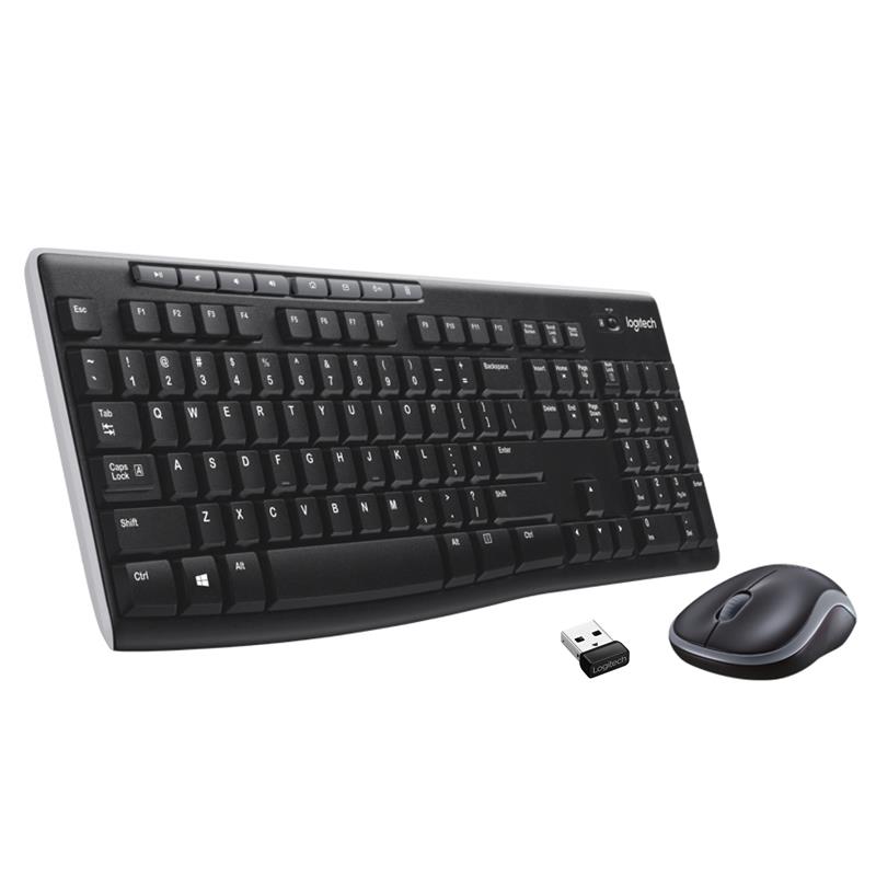 Logitech Wireless Combo MK270 toetsenbord Inclusief muis USB QWERTY Spaans Zwart