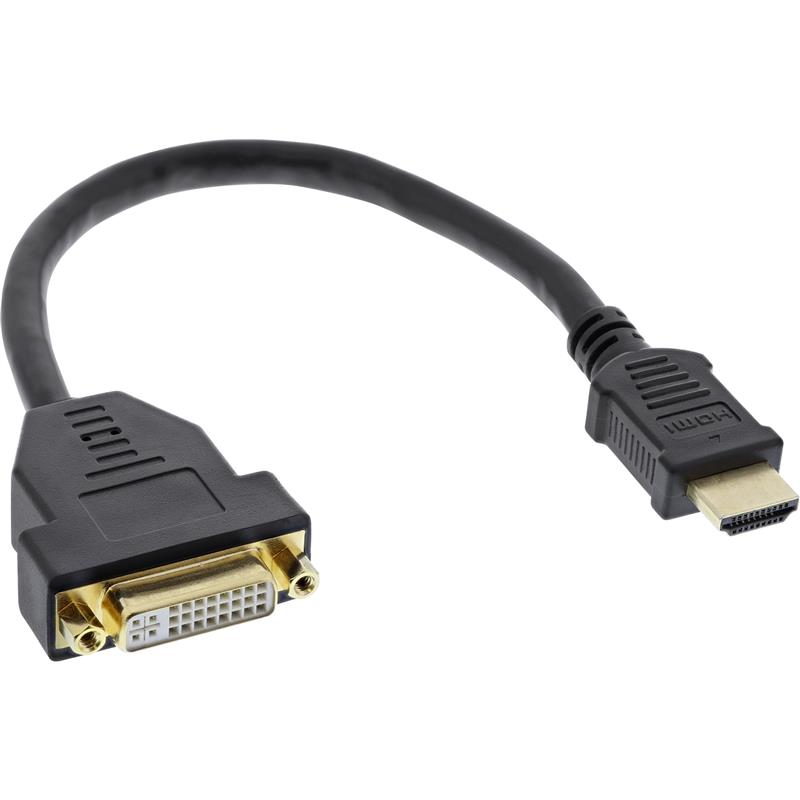 InLine HDMI-DVI Adapter HDMI A male to DVI female 0 2m