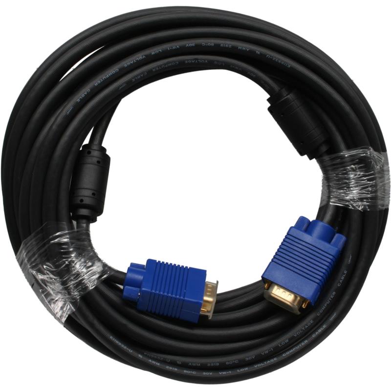 InLine S-VGA kabel Premium zwart 15HD M M 10m