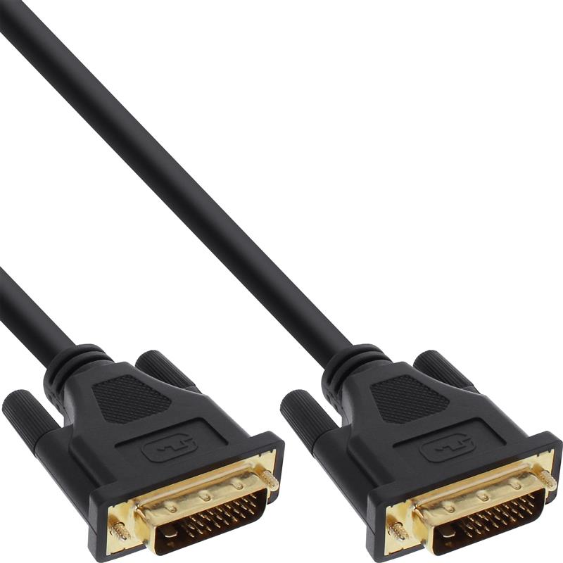 InLine DVI-D kabel Premium 24 1 M M Dual Link verguld 7 5m