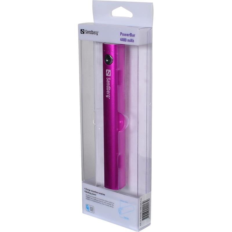 Sandberg PowerBar 4400 mAh Pink