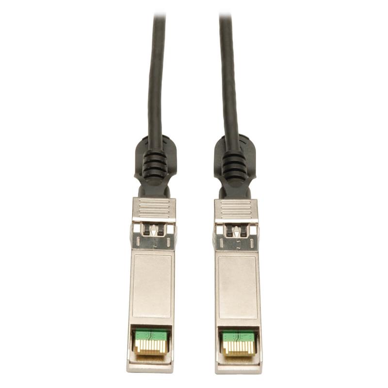 Tripp Lite N280-01M-BK Glasvezel kabel 1 m SFP+ Zwart