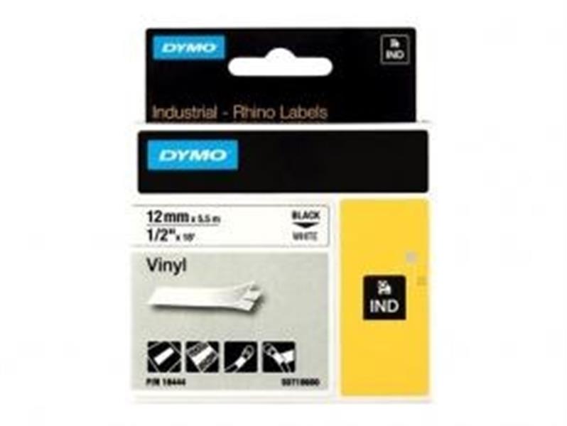 DYMO 12mm RHINO Coloured vinyl labelprinter-tape D1