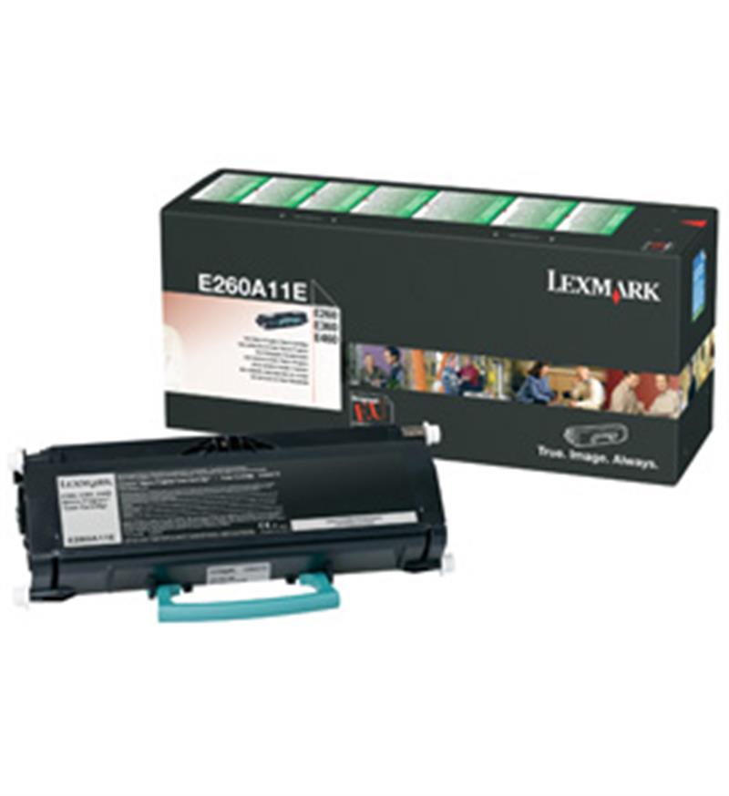 Lexmark E260, E360, E46x 3,5K retourprogr. tonercartr.