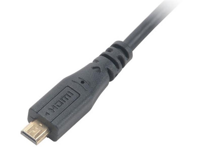 Akasa HDMI Micro to HDMI cable 1 5M with gold plate connectors *MHDMIM *HDMIM