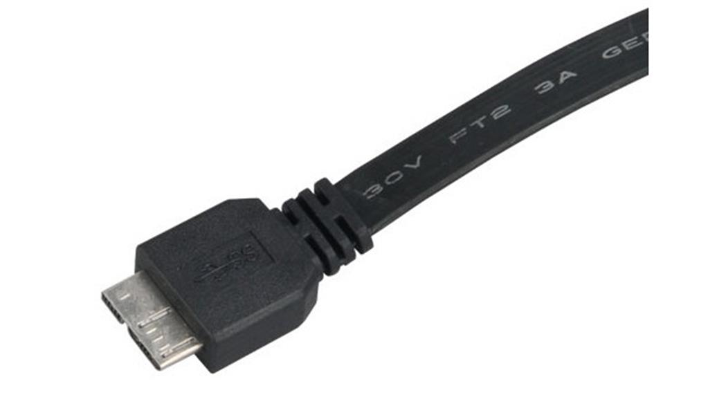 Akasa PROSLIM USB 3 0 Cable SuperSpeed 5Gbps USB A - Micro USB B 1 5m *USBAM *MUSBBM