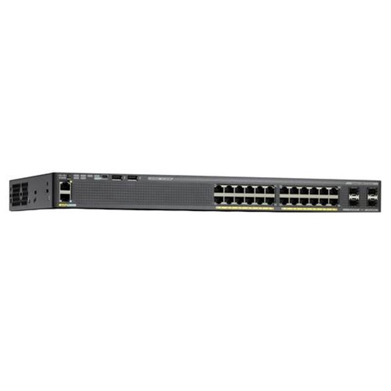 Cisco Small Business 2960X Series Switch - 24-poorts + 4 SFP uplink-poorten - Gigabit - Power over Ethernet - Layer 2 - Managed - stapelbaar