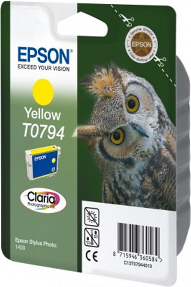 Epson Owl inktpatroon Yellow T0794 Claria Photographic Ink