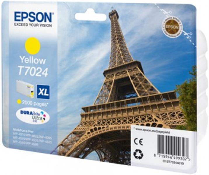 Epson Eiffel Tower Ink Cartridge XL Yellow 2k