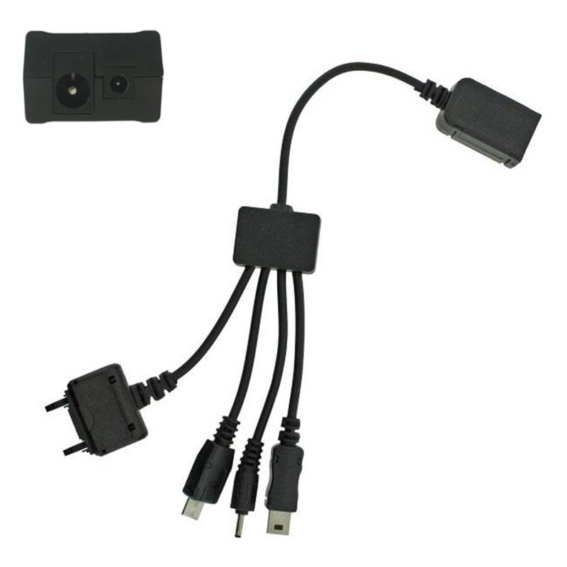 Xccess Charger Adapter Nokia to Mini USB Micro USB Sony Ericsson and Nokia Black