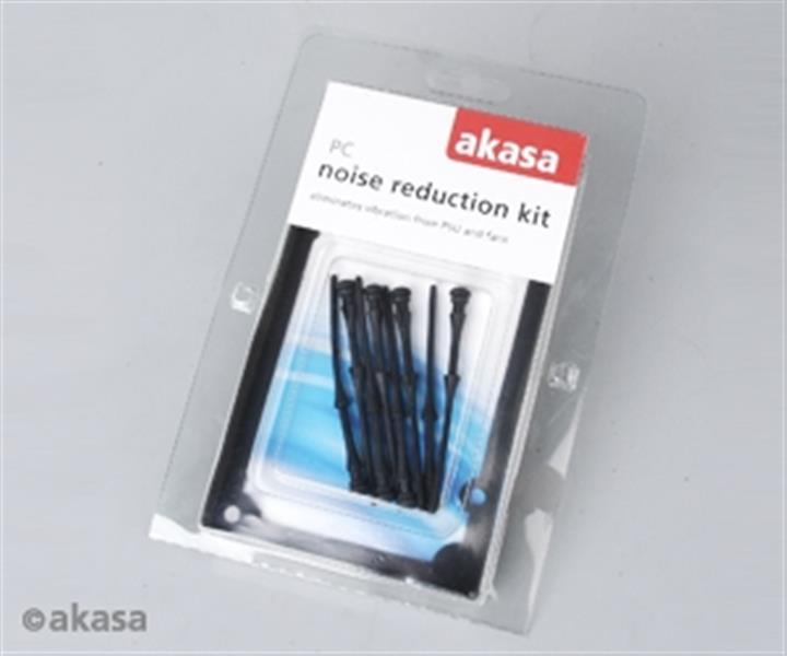 Akasa PSU and fan noise reduction kit 1*silicone PSU gasket 8 * rubber pins