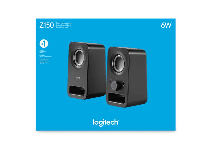 Logitech Z150 luidspreker 6 W Zwart Bedraad 3,5 mm