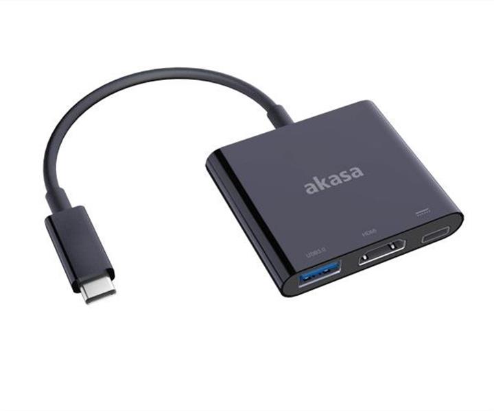 Akasa USB C Docking station USB C - HDMI USB C Power USB 3 0 port 0 15m *USBCM *HDMIF *USBAF *USBCF