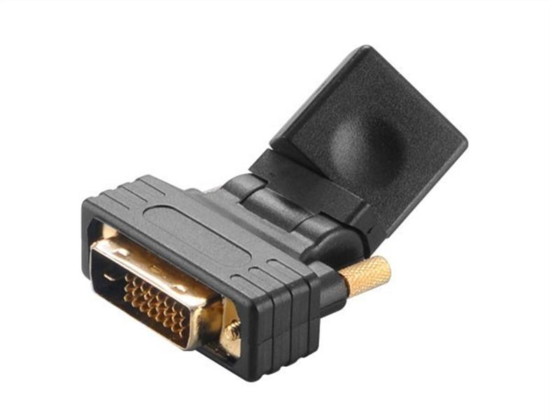 Akasa DVI-D to HDMI angle adapter *DVIM *HDMIM