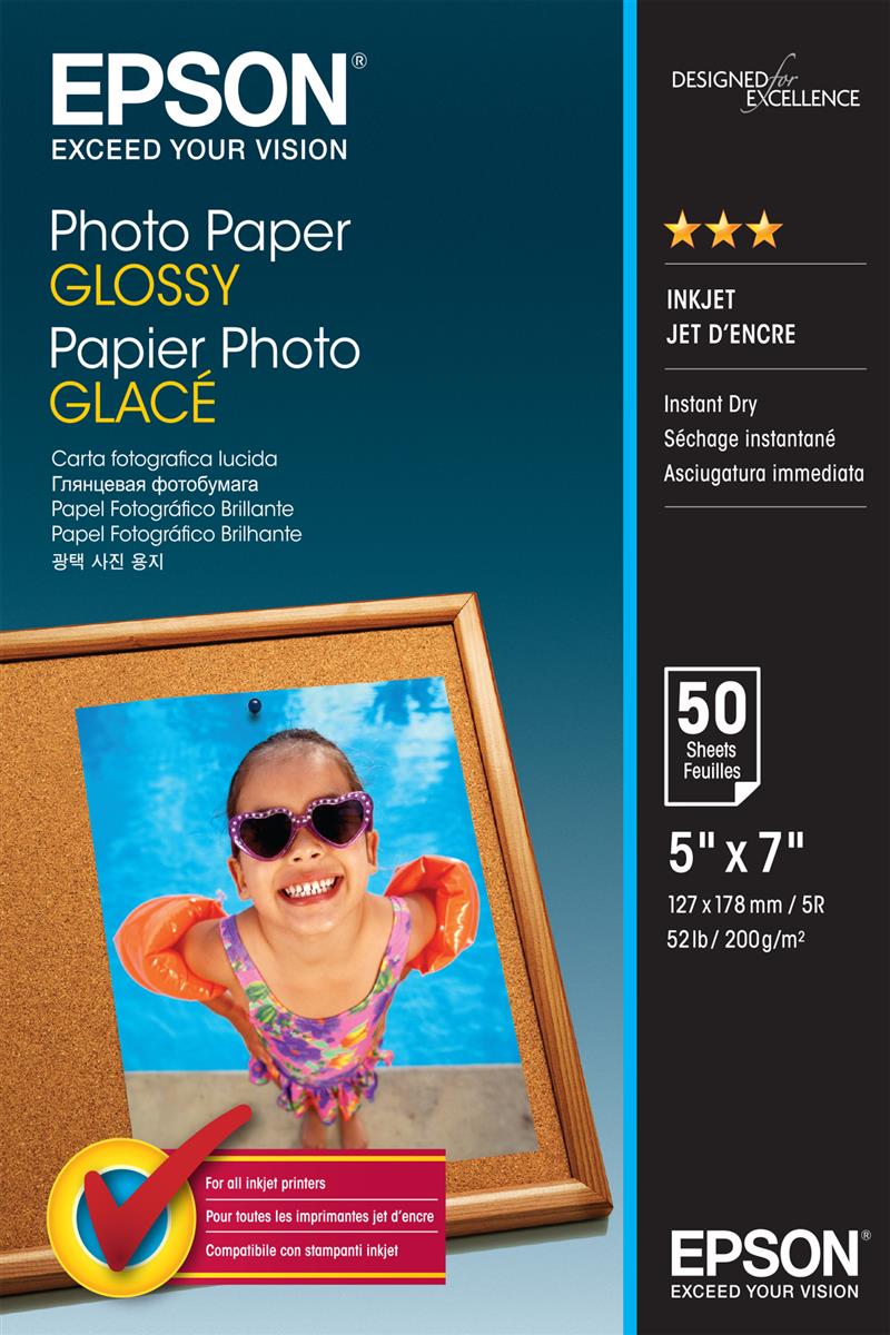 Epson Photo Paper Glossy - 13x18cm - 50 Vellen