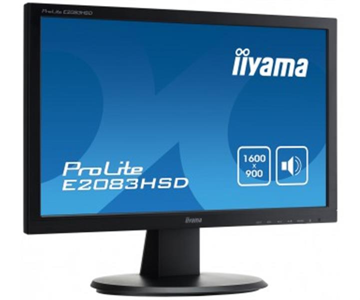 iiyama ProLite E2083HSD-B1 LED display 49,5 cm (19.5"") 1600 x 900 Pixels HD+ Zwart