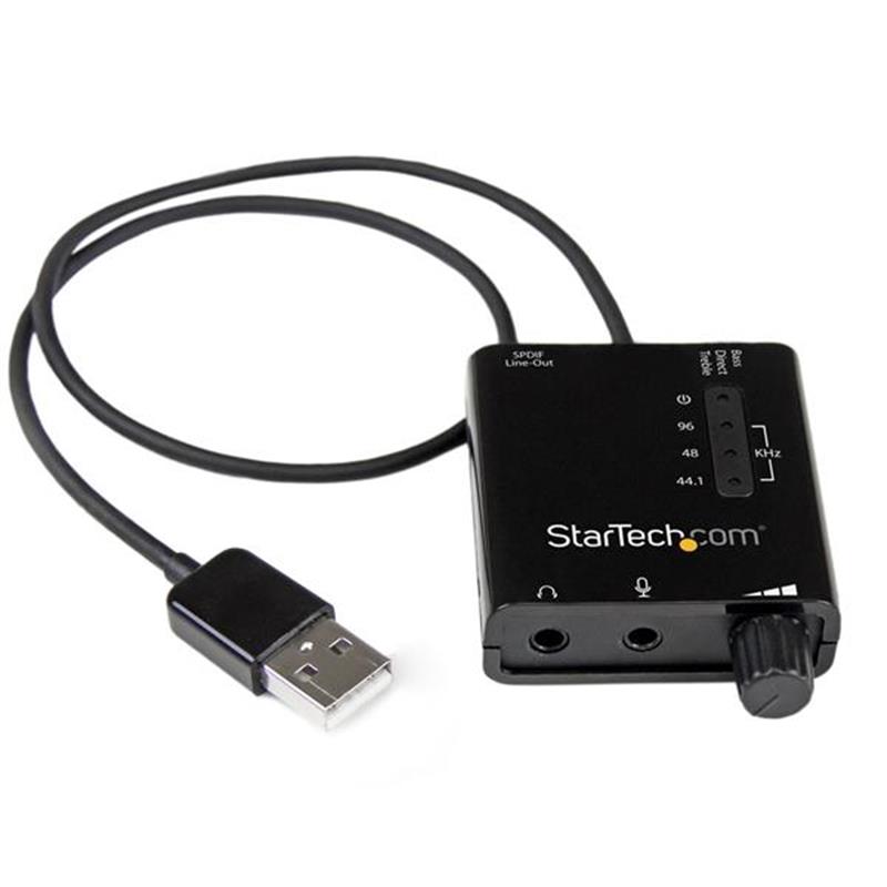 StarTech.com USB-stereo audio adapter externe geluidskaart met SPDIF digitale audio en stereo mic