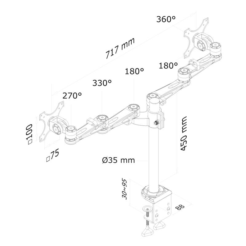 Neomounts monitorarm