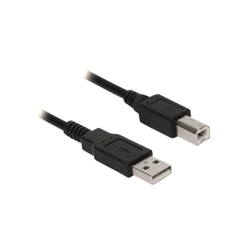 Ewent EC2402 USB-kabel 1,8 m 2.0 USB A USB B Zwart