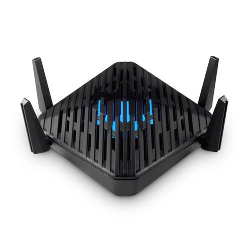 Acer Predator Connect W6 Wi-Fi 6 Router draadloze router Gigabit Ethernet Tri-band (2,4 GHz / 5 GHz / 6 GHz) Zwart