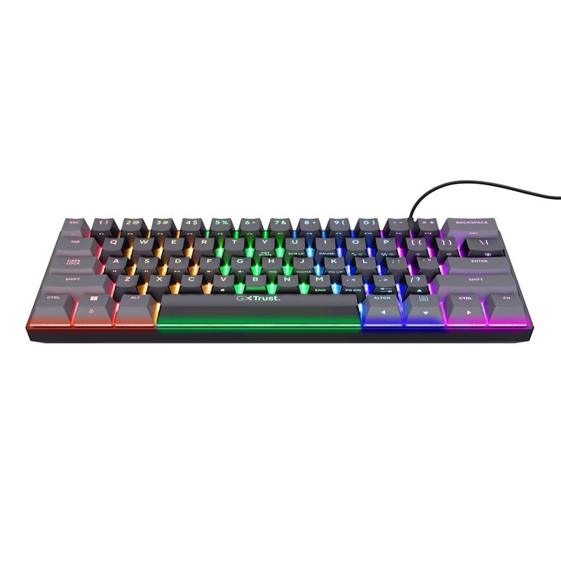Trust GXT 867 Acira toetsenbord USB QWERTY Amerikaans Engels Zwart