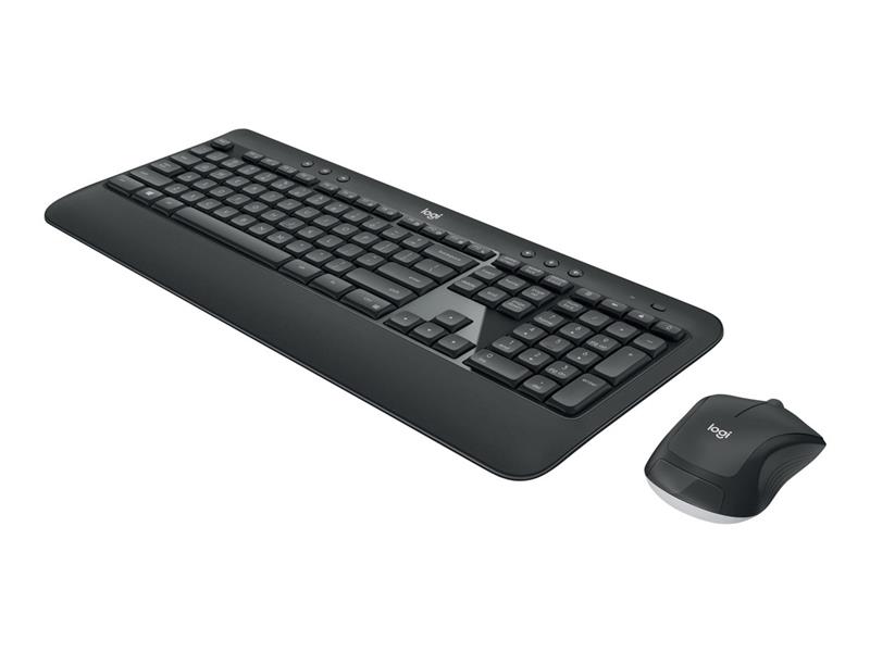 Logitech MK540 Advanced toetsenbord RF Draadloos QWERTY Scandinavisch Zwart, Wit