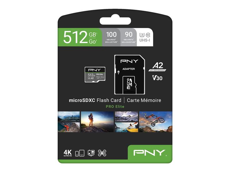 PNY MICRO-SD Card PRO ELITE 512GB