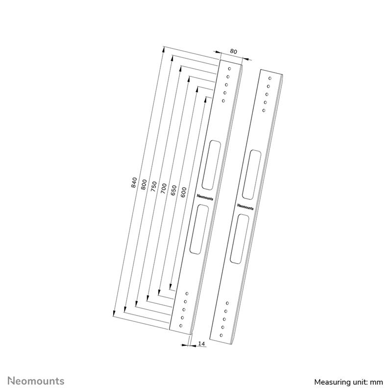 Neomounts VESA-uitbreidingskit