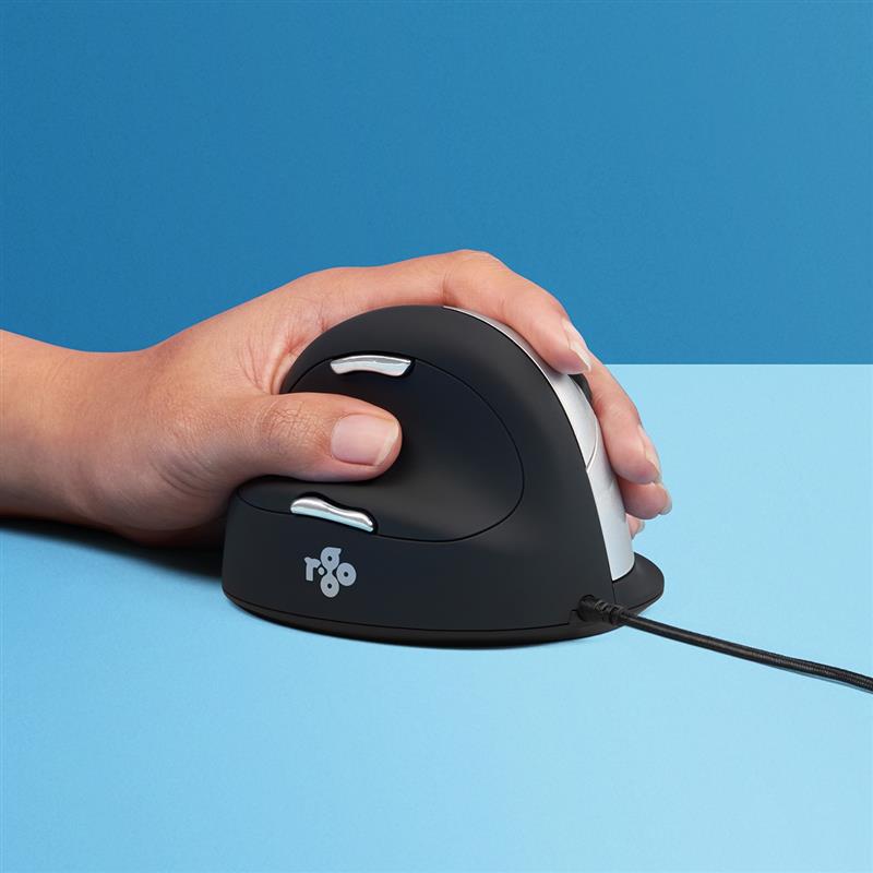 R-Go Tools HE Mouse R-Go HE ergonomische muis, large links bedraad