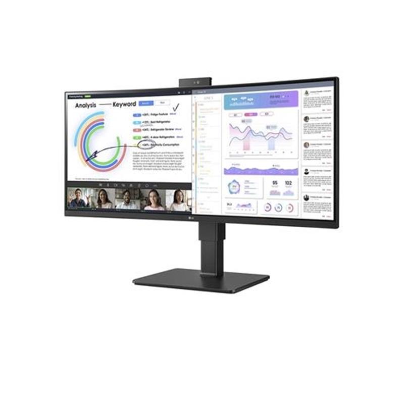 LG 34BQ77QC-B computer monitor 86,4 cm (34"") 3440 x 1440 Pixels UltraWide Dual Quad HD LCD Zwart