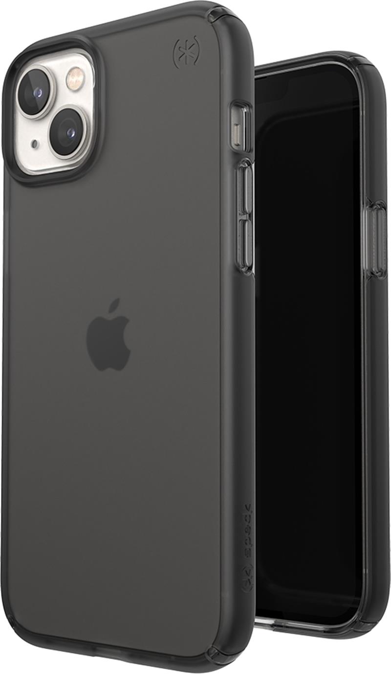 Speck Presidio Perfect Clear Mist Apple iPhone 14 Plus/15 Plus Obsidian Black - with Microban