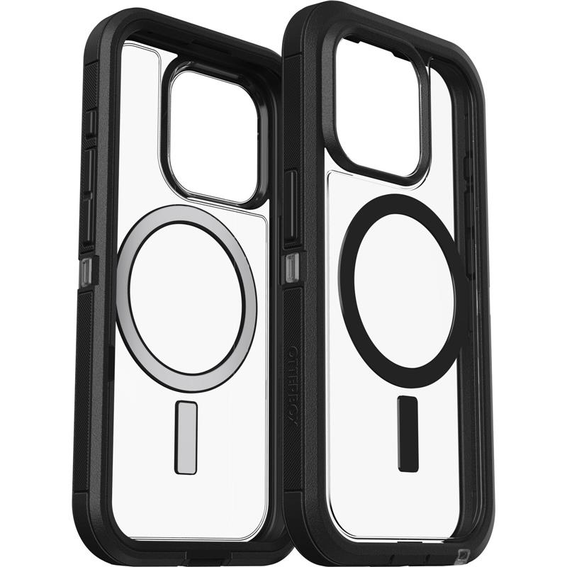 OtterBox Defender Series XT voor iPhone 15 Pro, Dark Side (Clear / Black)
