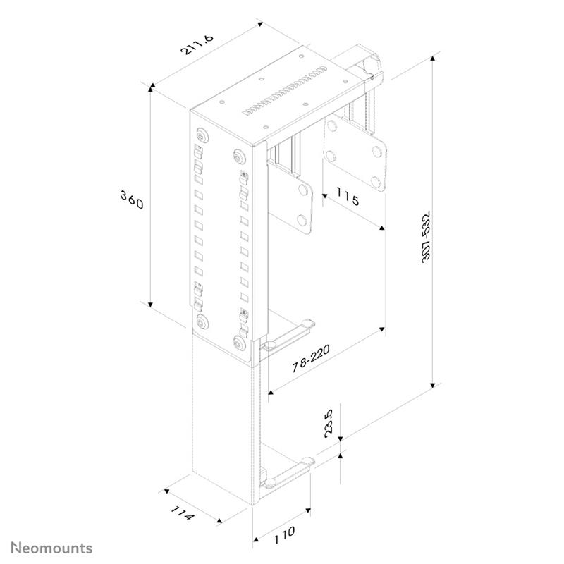 Neomounts cpu houder