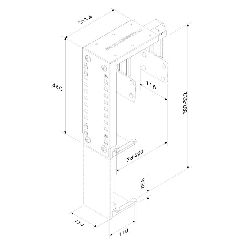 Neomounts cpu houder