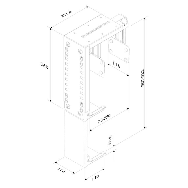 Neomounts cpu houder