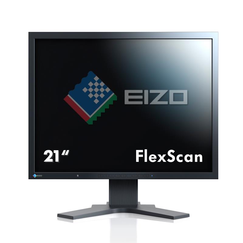 EIZO FlexScan S2133 computer monitor 54,1 cm (21.3"") 1600 x 1200 Pixels 3D UXGA LED Flat Zwart