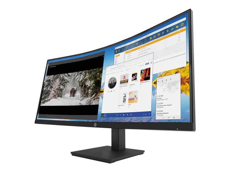 HP M34d computer monitor 86,4 cm (34"") 3440 x 1440 Pixels UltraWide Quad HD Zwart